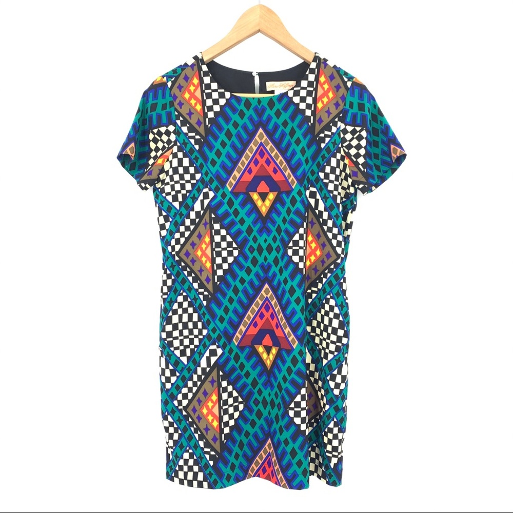 Mara Hoffman Geometric Patterned Shift Dress sz XS